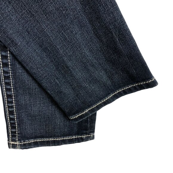 Miss Me Signature Straight Jeans Sz 26 X 33 Blue Denim Low Rise Embellished - Picture 12 of 12